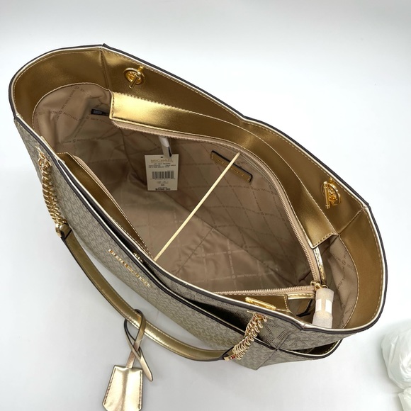 Michael Kors Large X Chain Shoulder Tote Bag - Picture 7 of 8